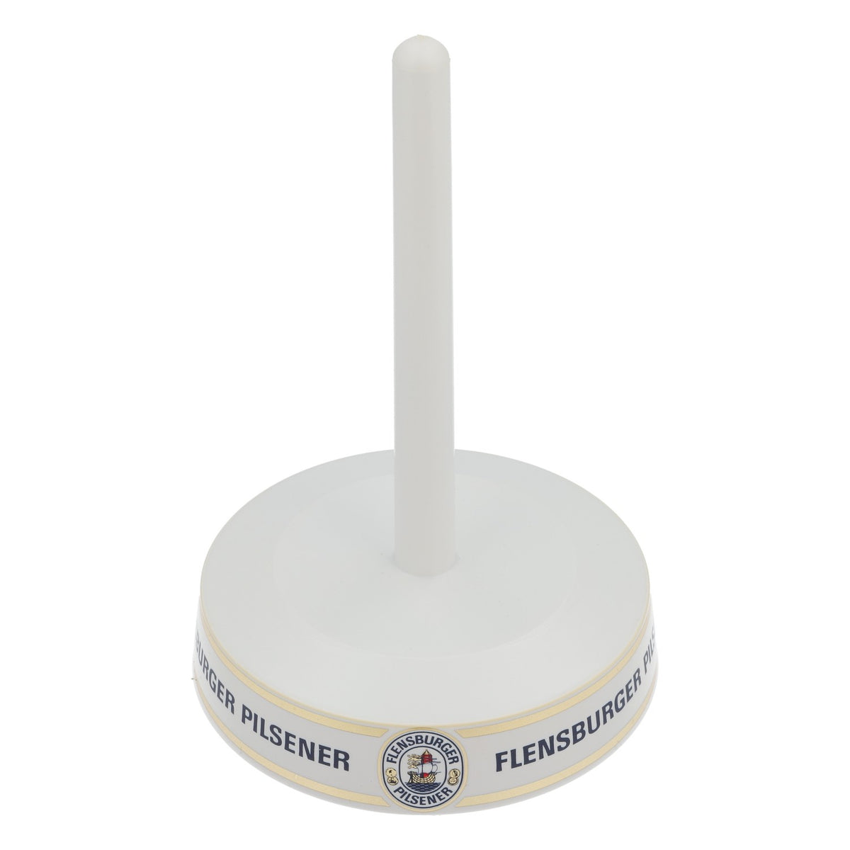 Porta-tovagliette Flensburger Bier per tovagliette e gocciolatoi Pilsdeckchen bianco – Vista 2