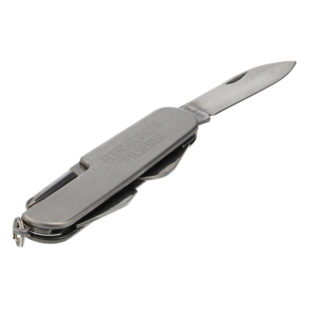 Coltello tascabile multifunzione Flensburger Pilsener in acciaio inossidabile