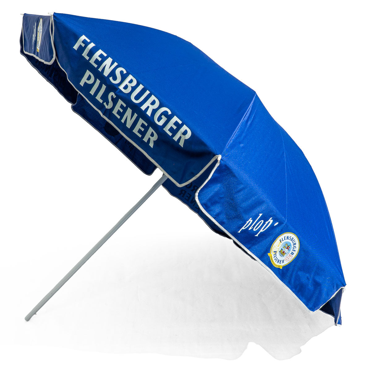 Ombrellone Flensburger Pilsener Ø2m Protezione solare "Plop" Blu Bianco – Vista 2