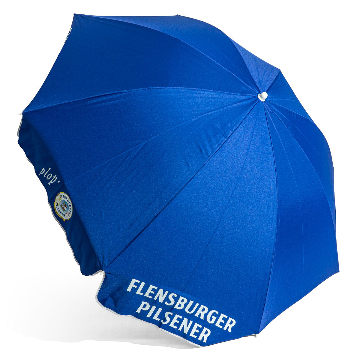 Ombrellone Flensburger Pilsener Ø2m Protezione solare "Plop" Blu Bianco – Vista 4