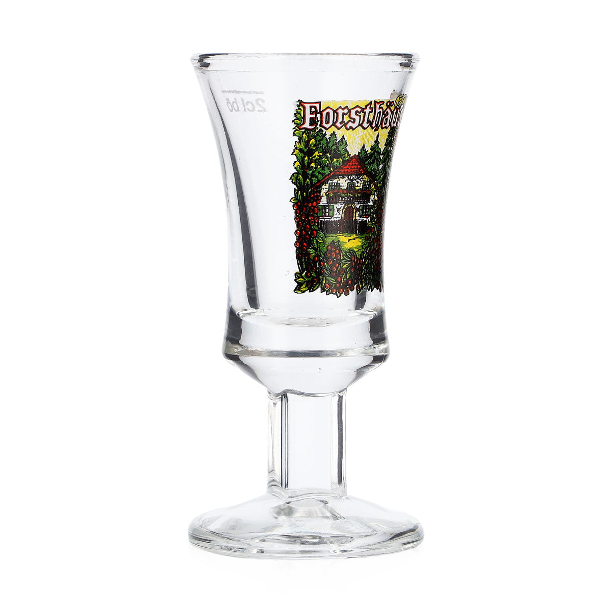 Grappa Forsthäusler bicchierino da 2 cl  Logo Haus Rittmeister hoch Stamper Böckling – Vista 2