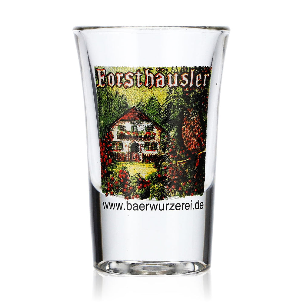 Bicchierino da grappa Forsthäusler Bicchierino da grappa 2 cl Bicchierino da grappa Logo Haus