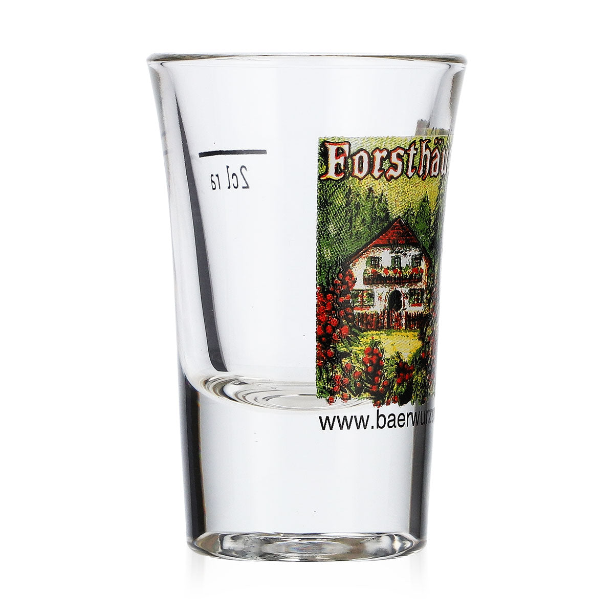 Bicchierino da grappa Forsthäusler Bicchierino da grappa 2 cl Bicchierino da grappa Logo Haus – Vista 2