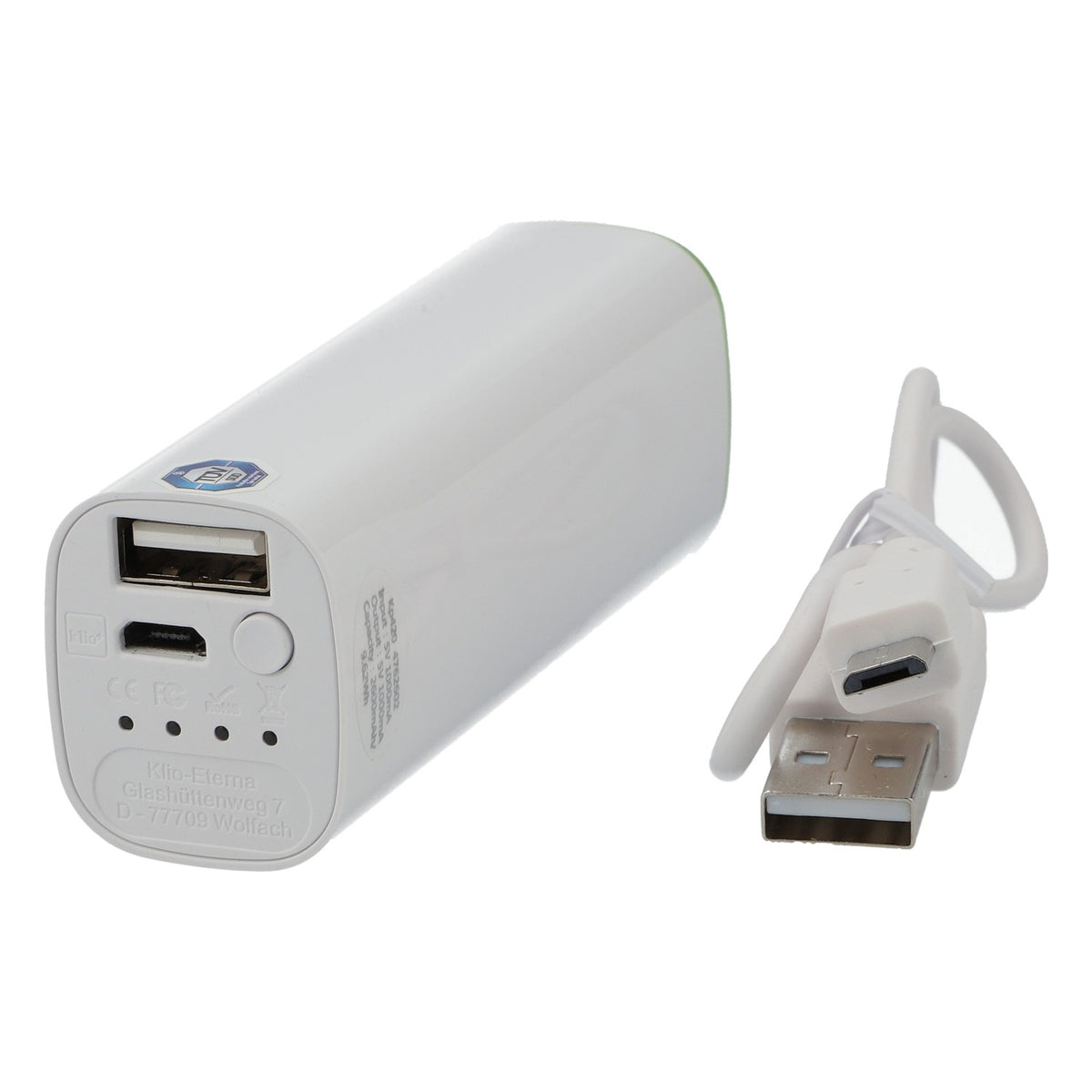 Freixenet Mia PowerBank Batteria aggiuntiva 2600mAh Batteria per cellulare USB bianca – Vista 4
