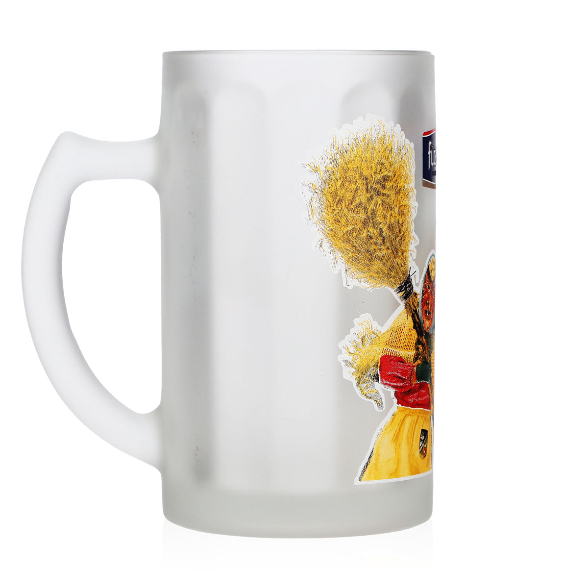 Bicchiere da birra Fürstenberg da 0,25 l, modello "Krug Fasnet 2015", finitura "Frostet Rastal" – Vista 3
