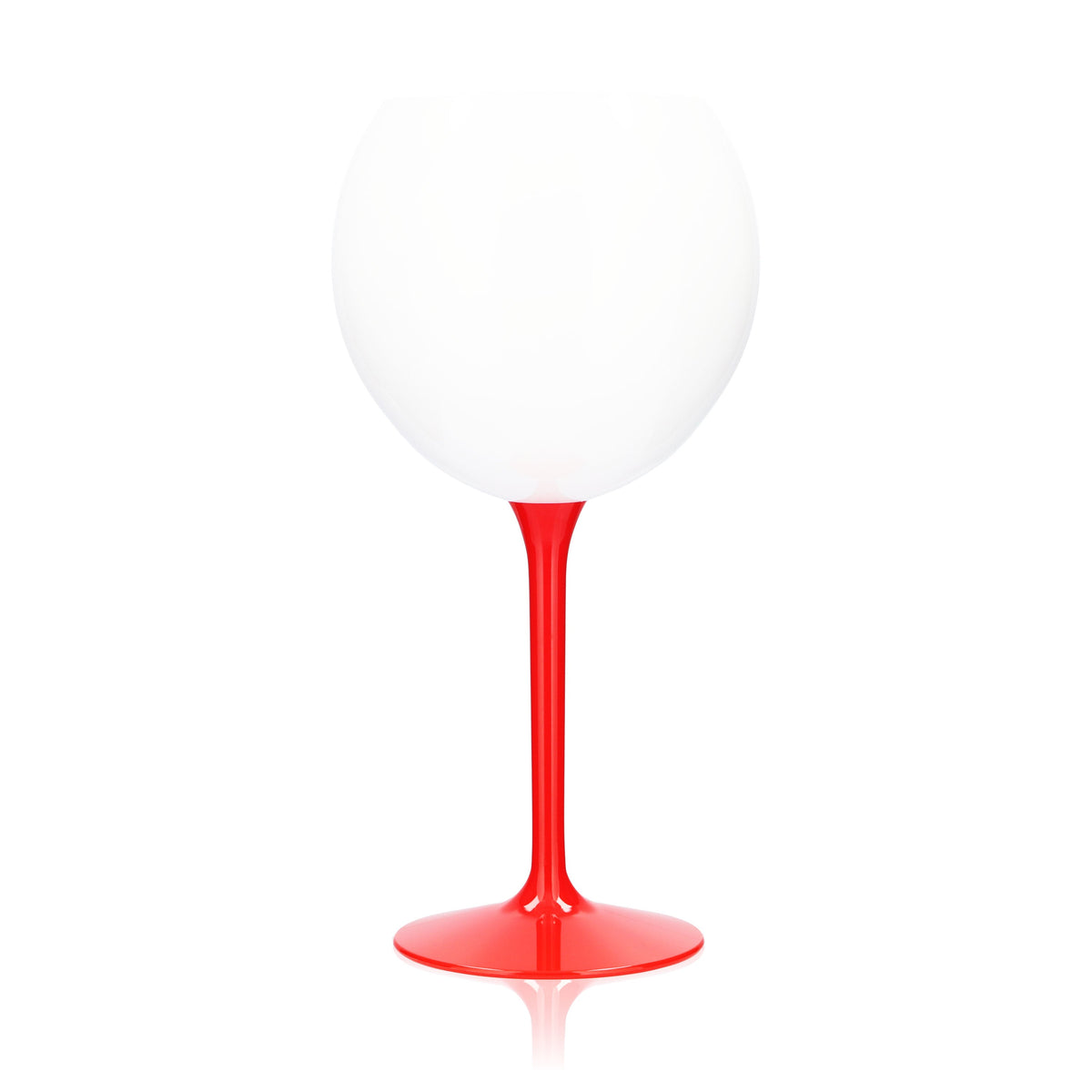 6 bicchieri in acrilico G.H. Mumm Sekt 0,62 l Bicchiere a palloncino Champagne Bianco Stelo rosso – Vista 4