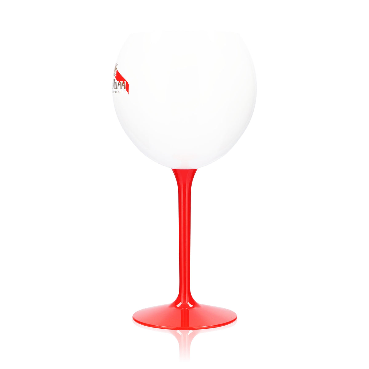 6 bicchieri in acrilico G.H. Mumm Sekt 0,62 l Bicchiere a palloncino Champagne Bianco Stelo rosso – Vista 5