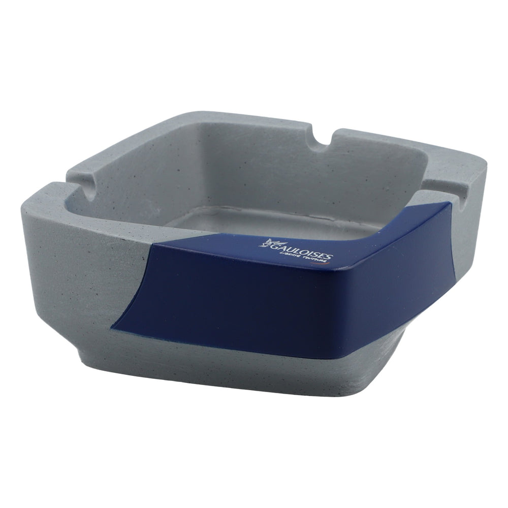 Posacenere in ceramica Gauloises, grigio-blu, nuovo, elegante, di marca