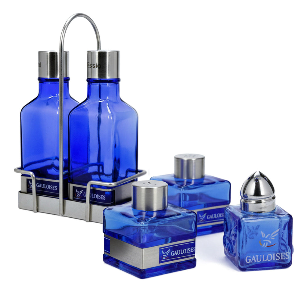 Set Gauloises Kitchen composto da set di menageri con supporto e set sale e pepe