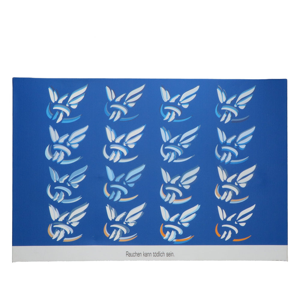 Gauloises - Quadro decorativo su tela con motivo di sigarette, 60x40 cm, cornice in legno