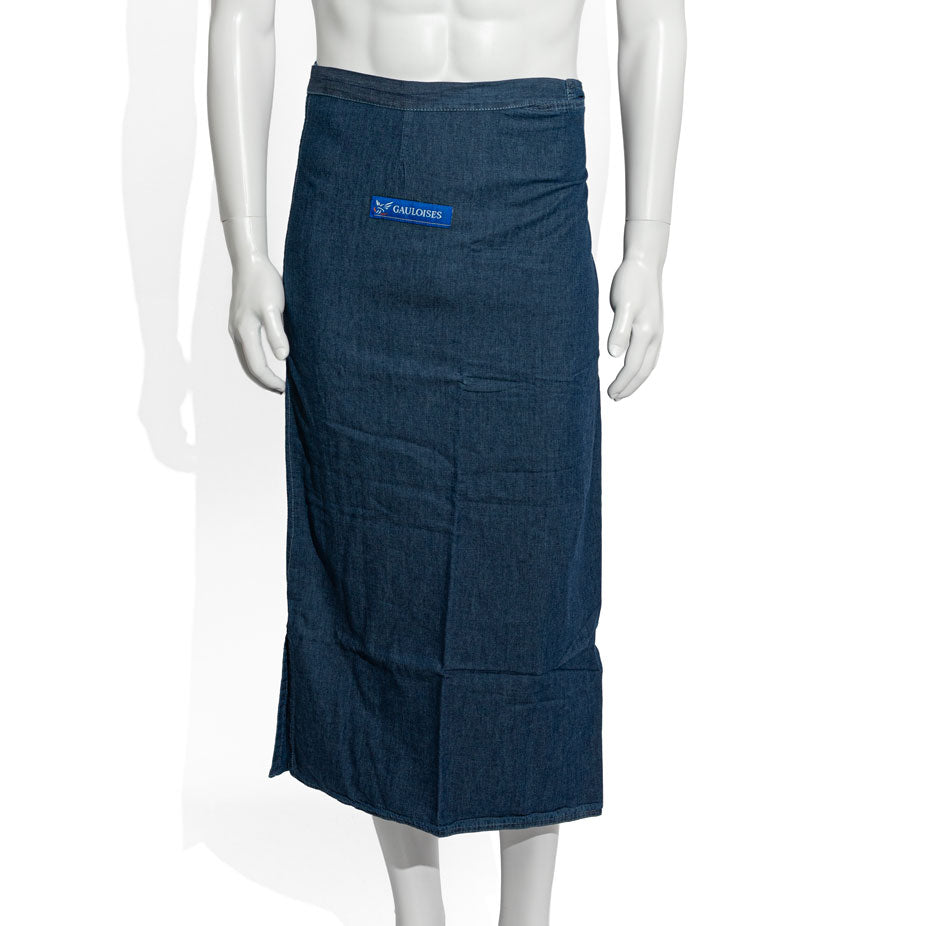 Sciarpa da cameriere Gauloises in tessuto jeans taglia M blu