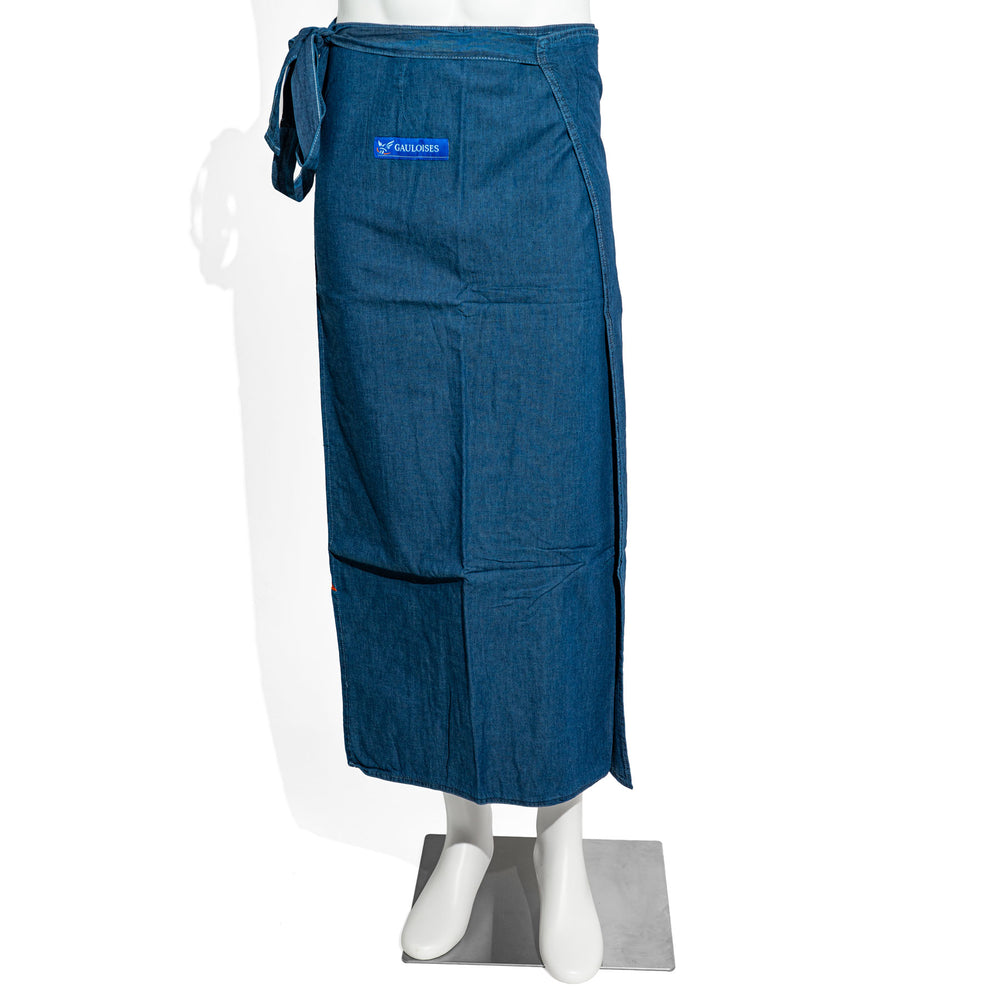 Grembiule da cameriere Gauloises Zigaretten Bistro Grembiule da servizio in tessuto jeans blu taglia L