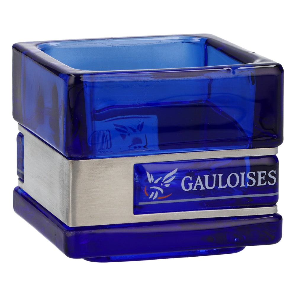 Vaso quadrato per candela da tè con motivo di sigarette Gauloises