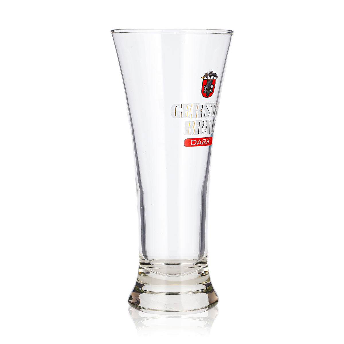 Bicchiere da birra Gerstel Bräu da 0,32 l, modello long drink, con logo rosso, Dark Durabor – Vista 2