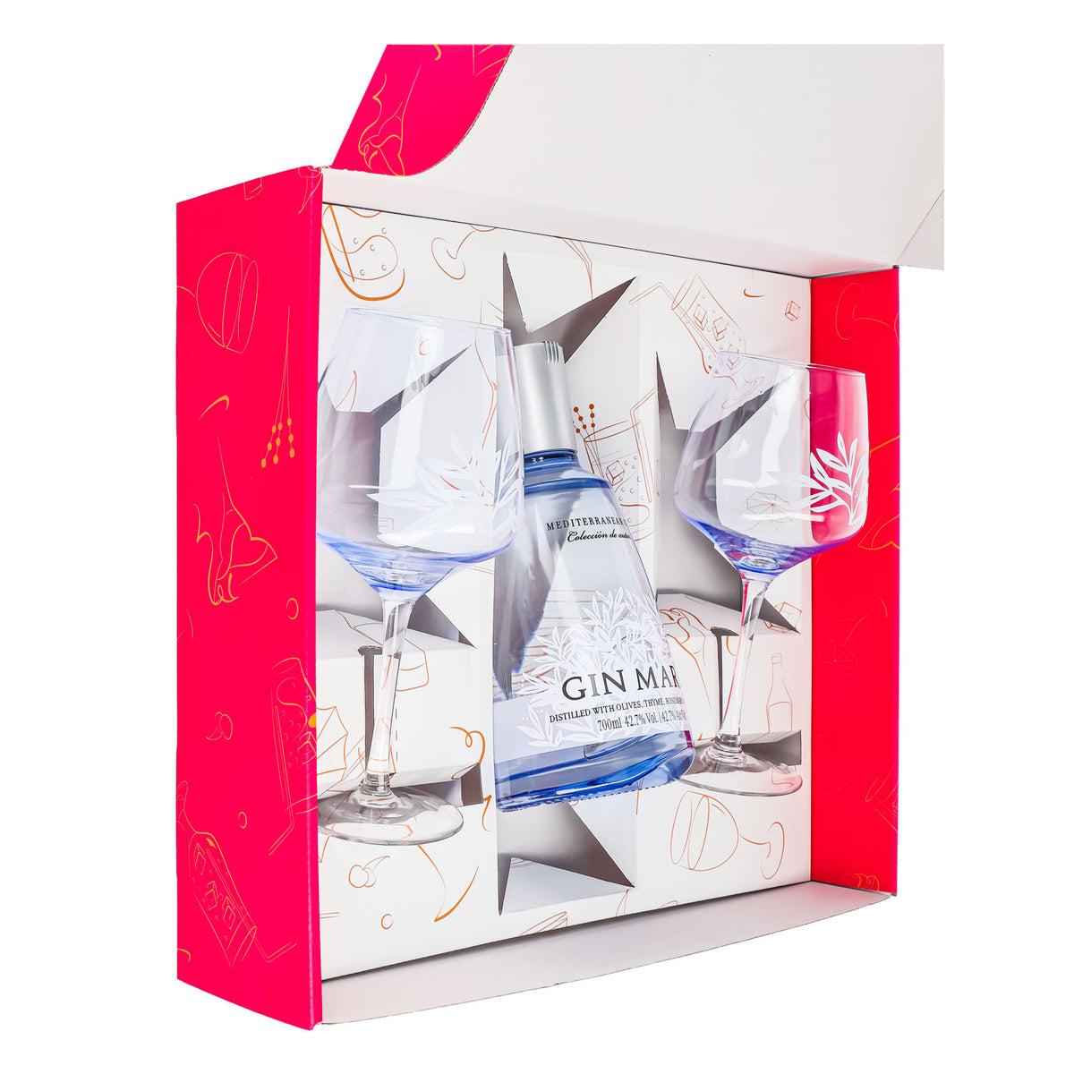 Set regalo Gin Mare 0,7 l 42,7% + bicchiere a palloncino Copa I Pink – Vista 5