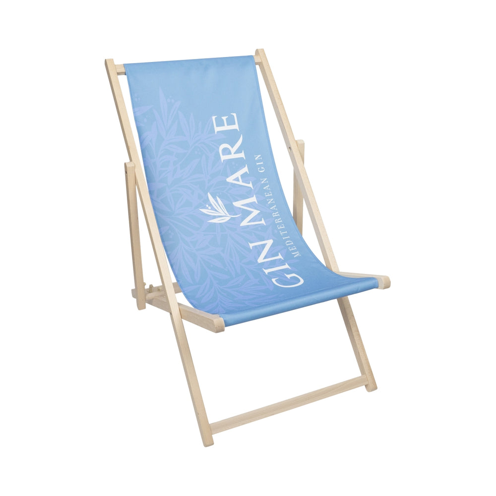 Gin Mare Sedia a sdraio pieghevole da spiaggia, da giardino, da campeggio, mobile da relax