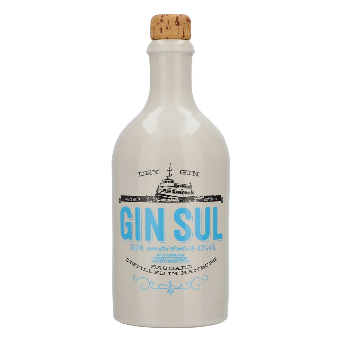 Gin Sul Gin Bottiglia vuota Bottiglia decorativa Bottiglia da vetrina Bottiglia da esposizione  0,5 l