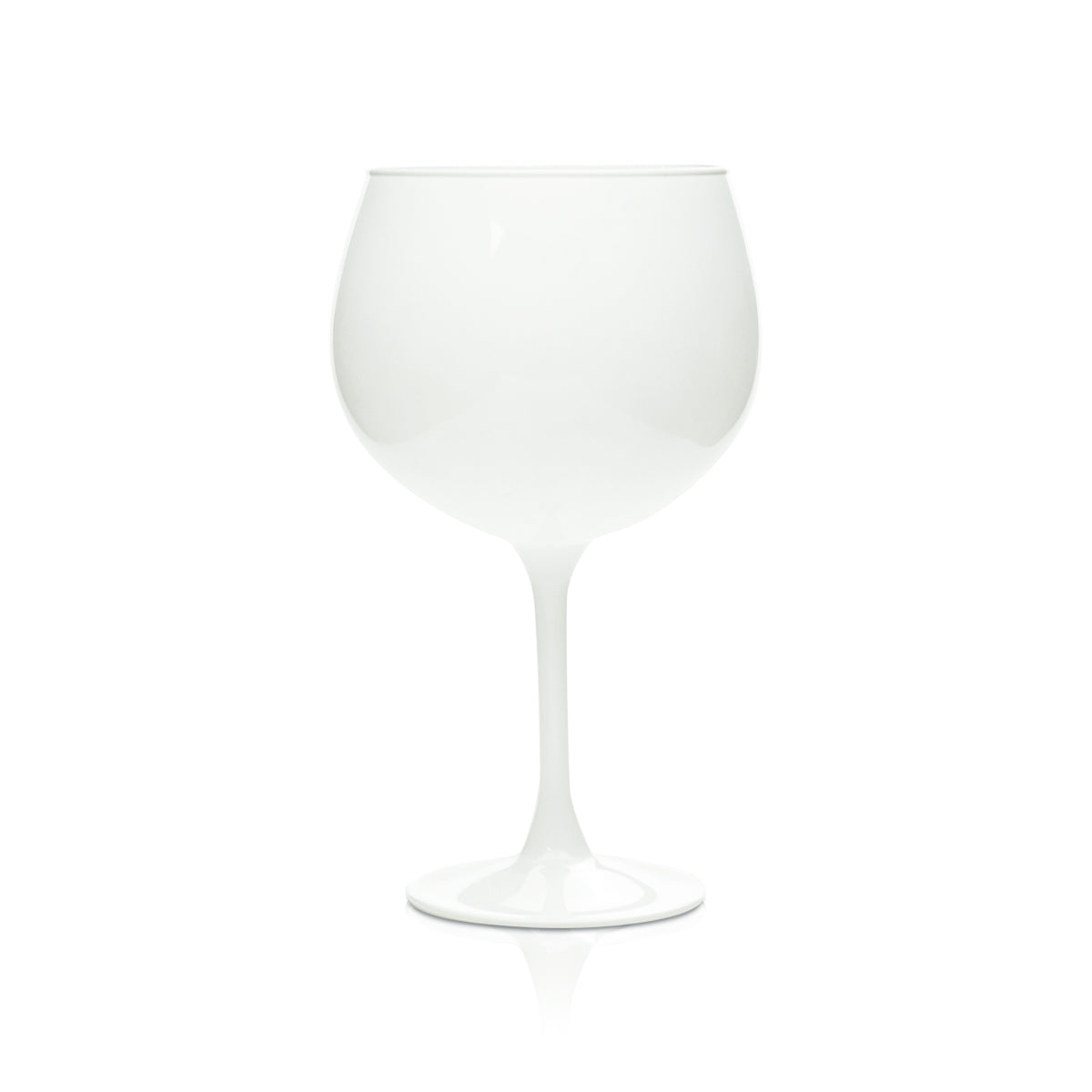 Gin in bicchiere da 0,5 l, bottiglia a palloncino Copa, bianco laccato, Gin Tonic con ghiaccio – Vista 2