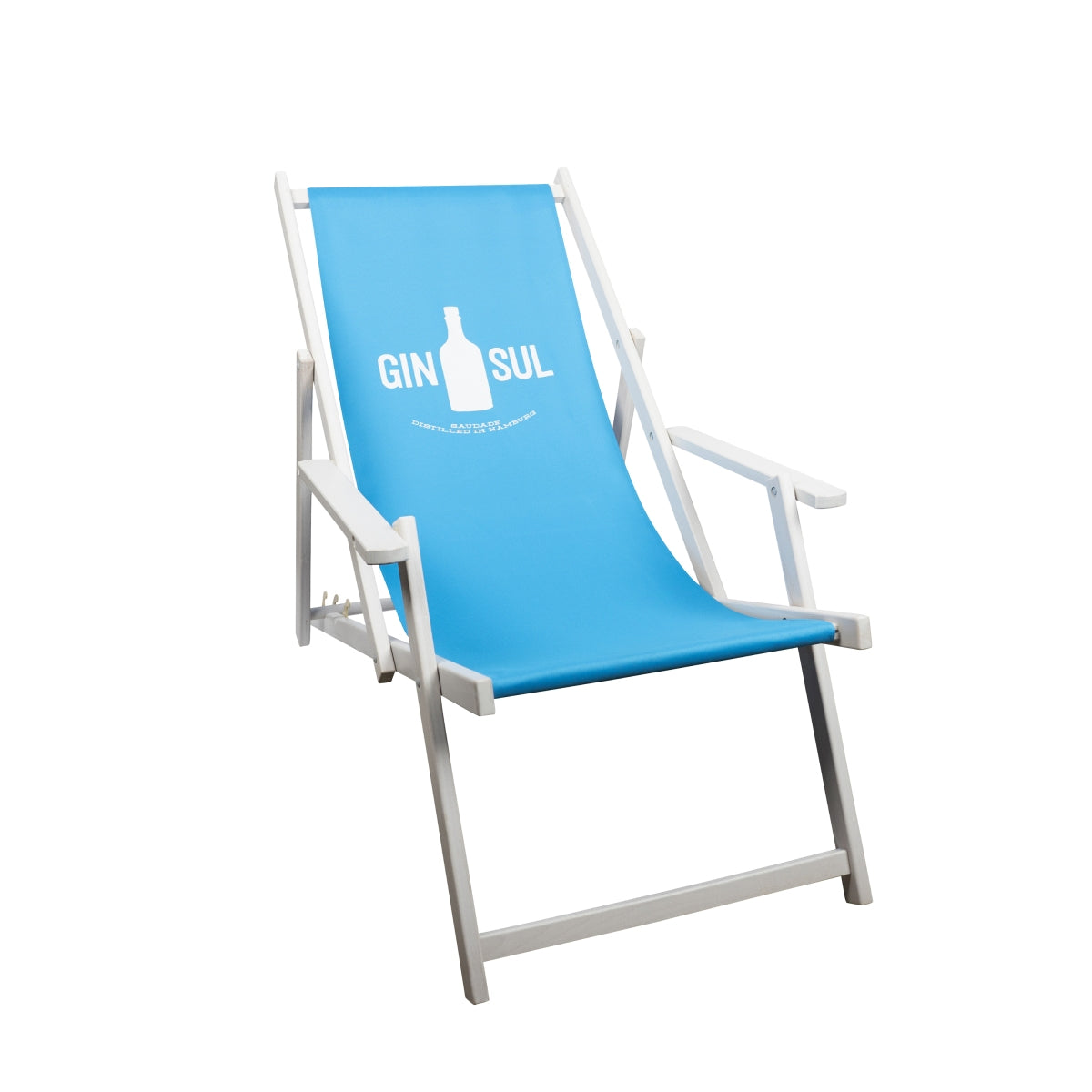 Gin Sul Sedia a sdraio blu Beach Chair Sedia a sdraio Sgabello Lounge Giardino Bar