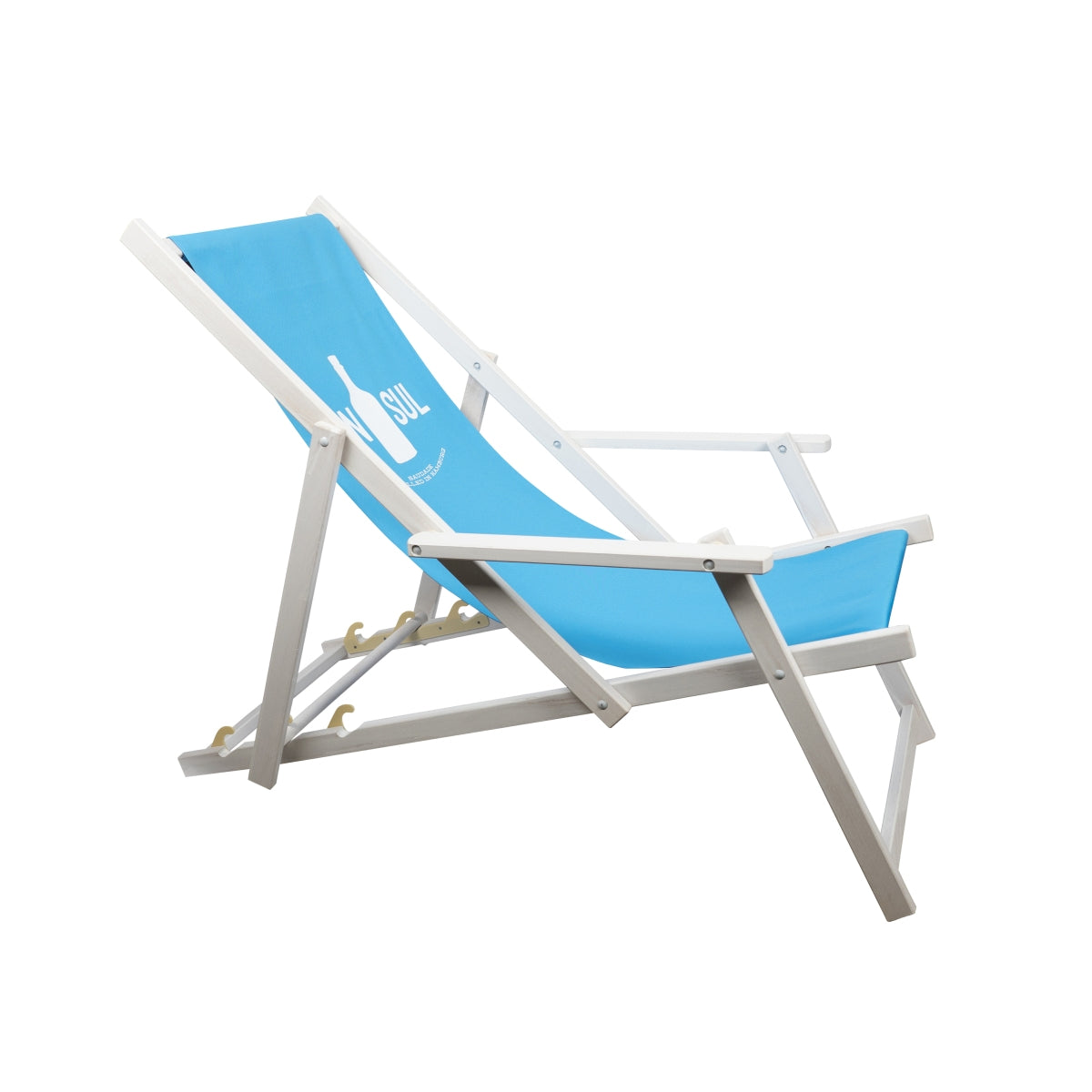 Gin Sul Sedia a sdraio blu Beach Chair Sedia a sdraio Sgabello Lounge Giardino Bar – Vista 2