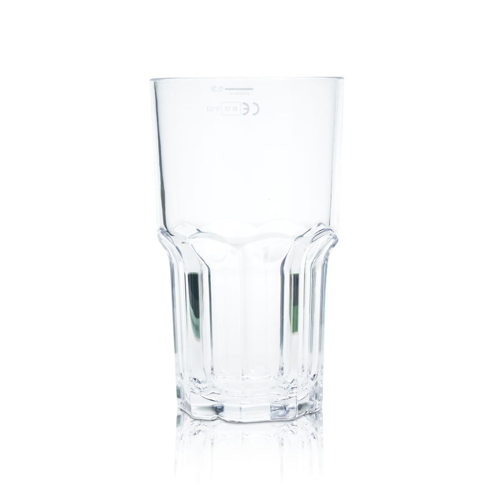 glass4ever Bicchiere in vetro 0,32 l Bicchieri in plastica riutilizzabili Infrangibili Granity