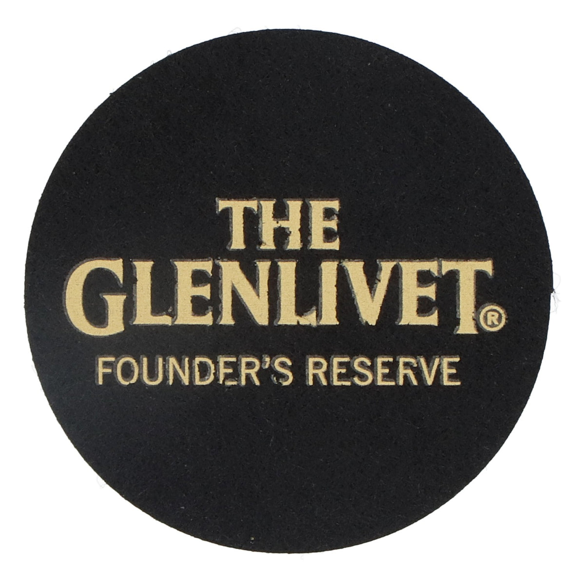 Sottobicchiere in feltro per whisky Glenlivet Sottobicchiere in vetro Nero Diametro 6,2 cm "Glenlivet Founders Reserve" – Vista 2