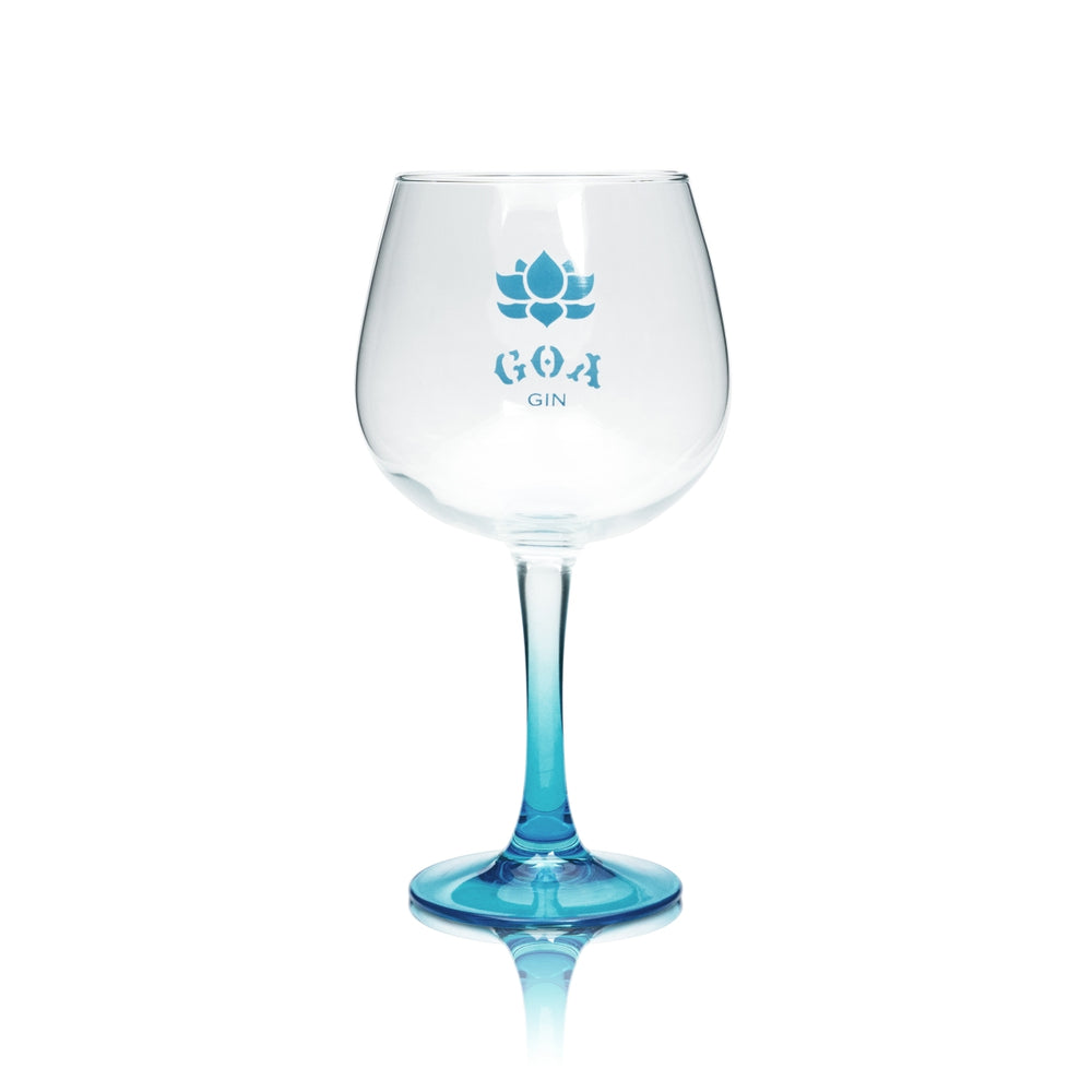 GOA Bicchiere da gin Balloon blu Copa Bicchieri da cocktail Tonic Longdrink Bicchiere con stelo panciuto