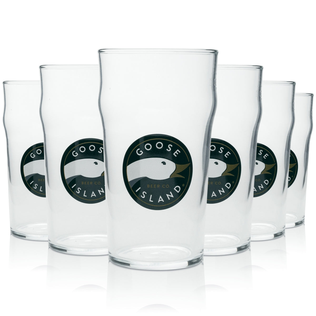 Set da 6 bicchieri da birra Goose Island, bicchiere da pinta da 0,5 l, Nonic Craft Beer IPA – Vista 2