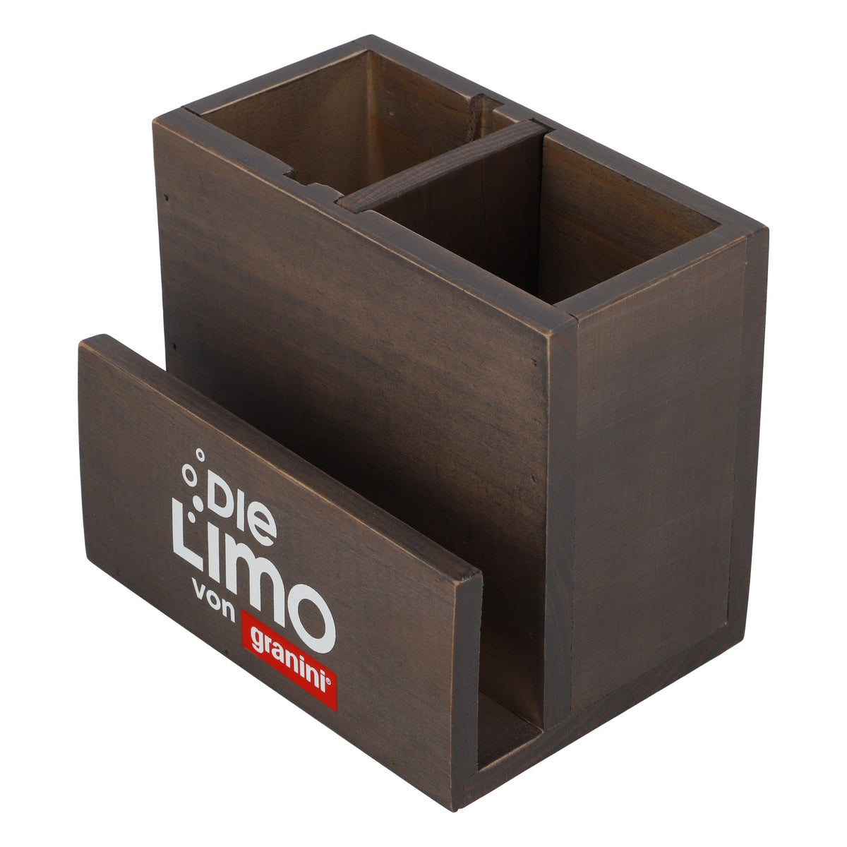 Granini Softdrink Espositore da tavolo Portacarte Portaposate Effetto legno – Vista 5