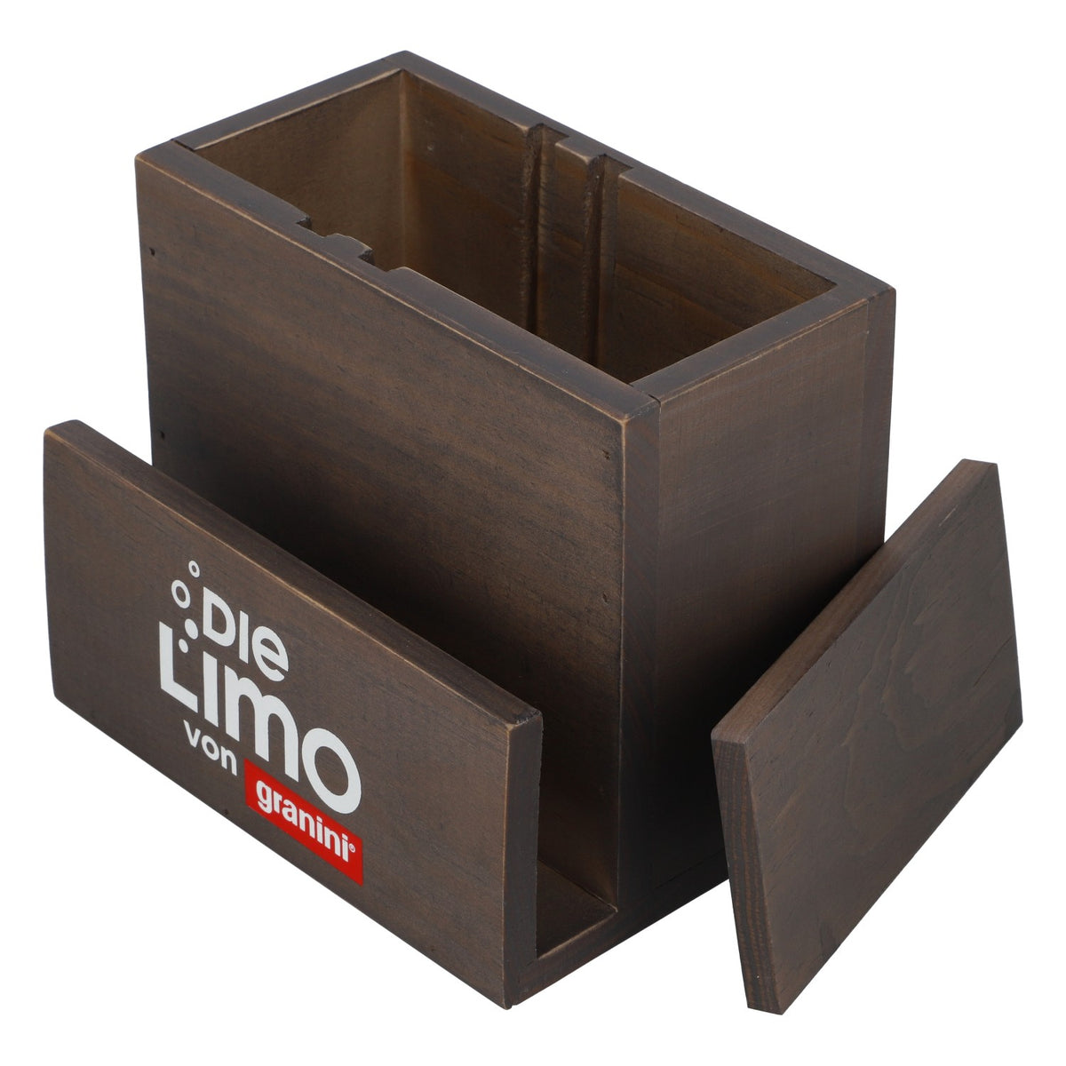 Granini Softdrink Espositore da tavolo Portacarte Portaposate Effetto legno – Vista 6