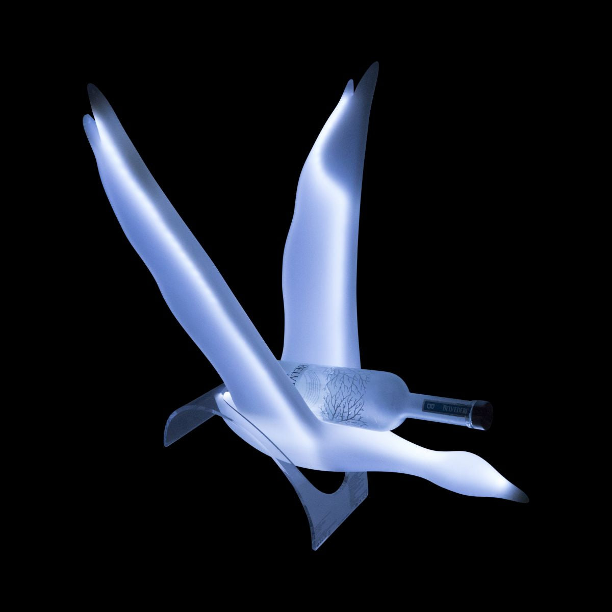 Grey Goose Glorifier LED Oca 3,5 + 4 l Bottiglie Neon Night Espositore per bottiglie