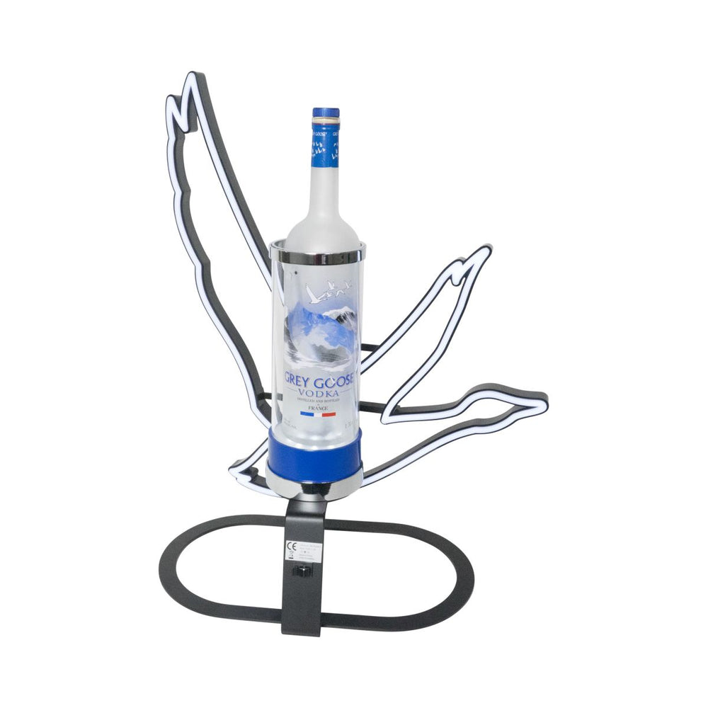 Grey Goose Glorifier LED Anatra Neon Night Presentatore Presentatore per bottiglie Decorazione