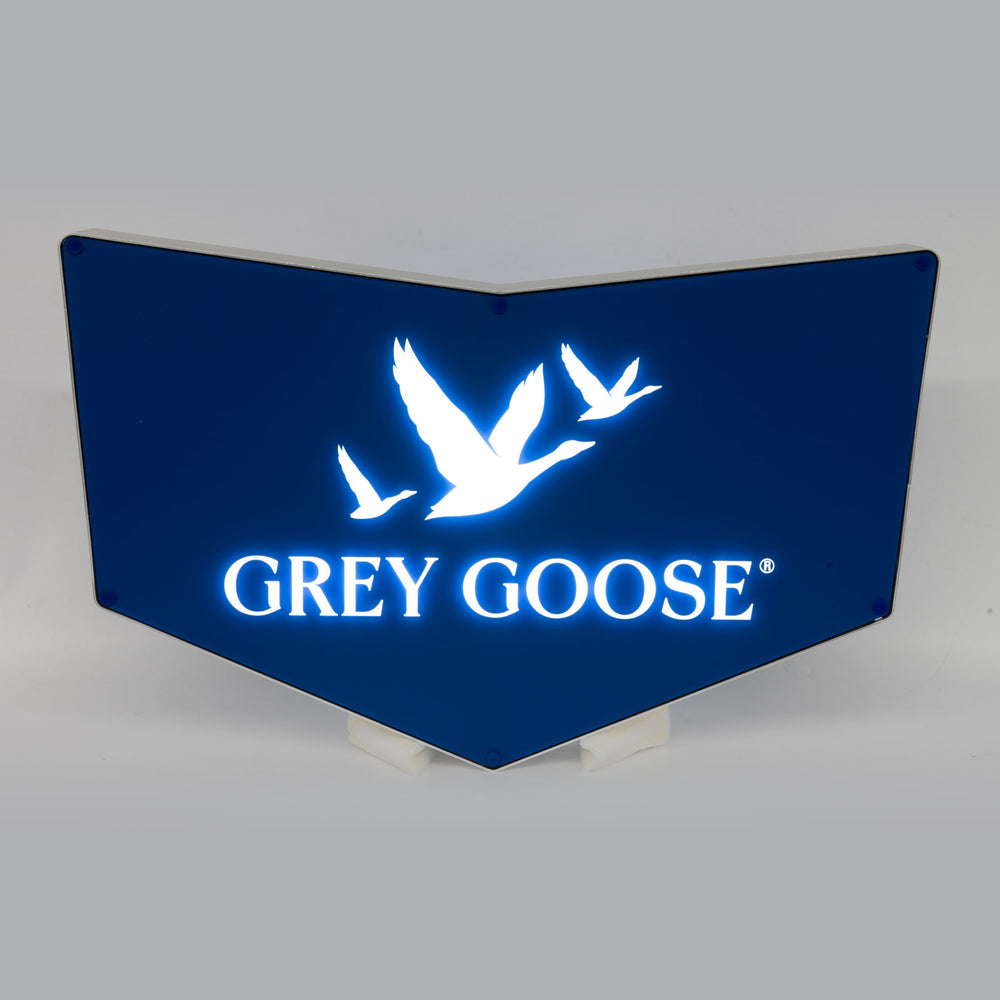 Grey Goose Insegna luminosa Luminated LED Board Wall Sign Decorazione da parete Bar