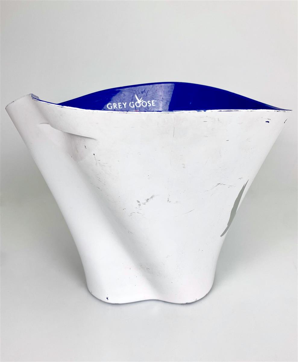Grey Goose Vodka Contenitore per cubetti di ghiaccio Raffredda bottiglie bianco blu piccolo usato – Vista 2