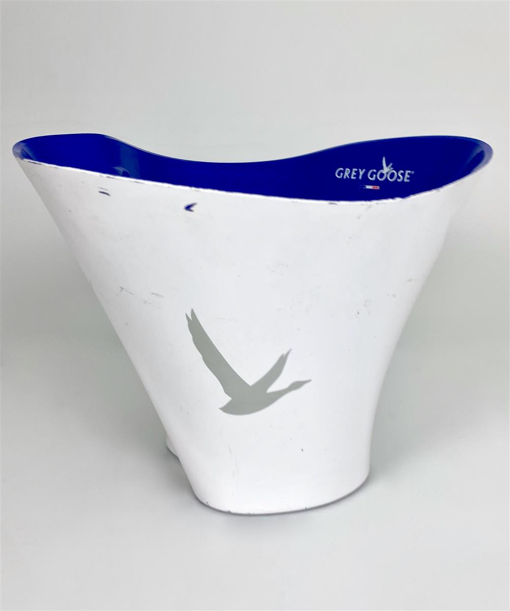 Grey Goose Vodka Contenitore per cubetti di ghiaccio Raffredda bottiglie bianco blu piccolo usato – Vista 6