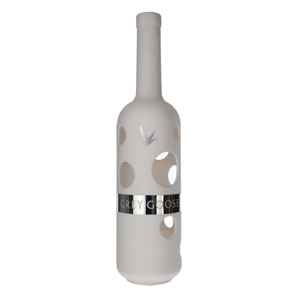 Grey Goose Vodka Presenter Bianco per bottiglia da 1,5 l proveniente dall'esposizione