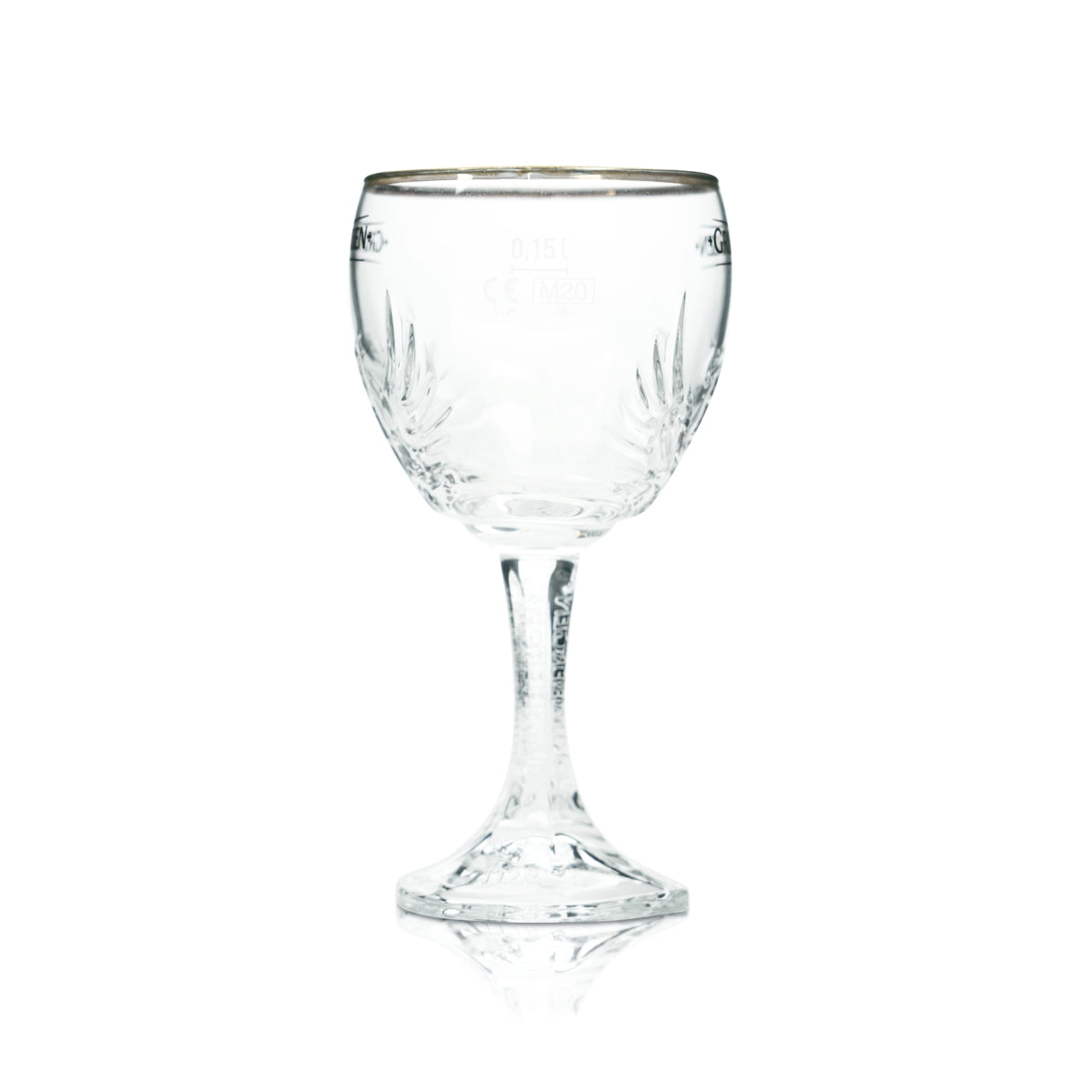 Bicchiere da birra Grimbergen 0,15 l calice tulipano con rilievo contorno fenice bicchieri mini – Vista 2