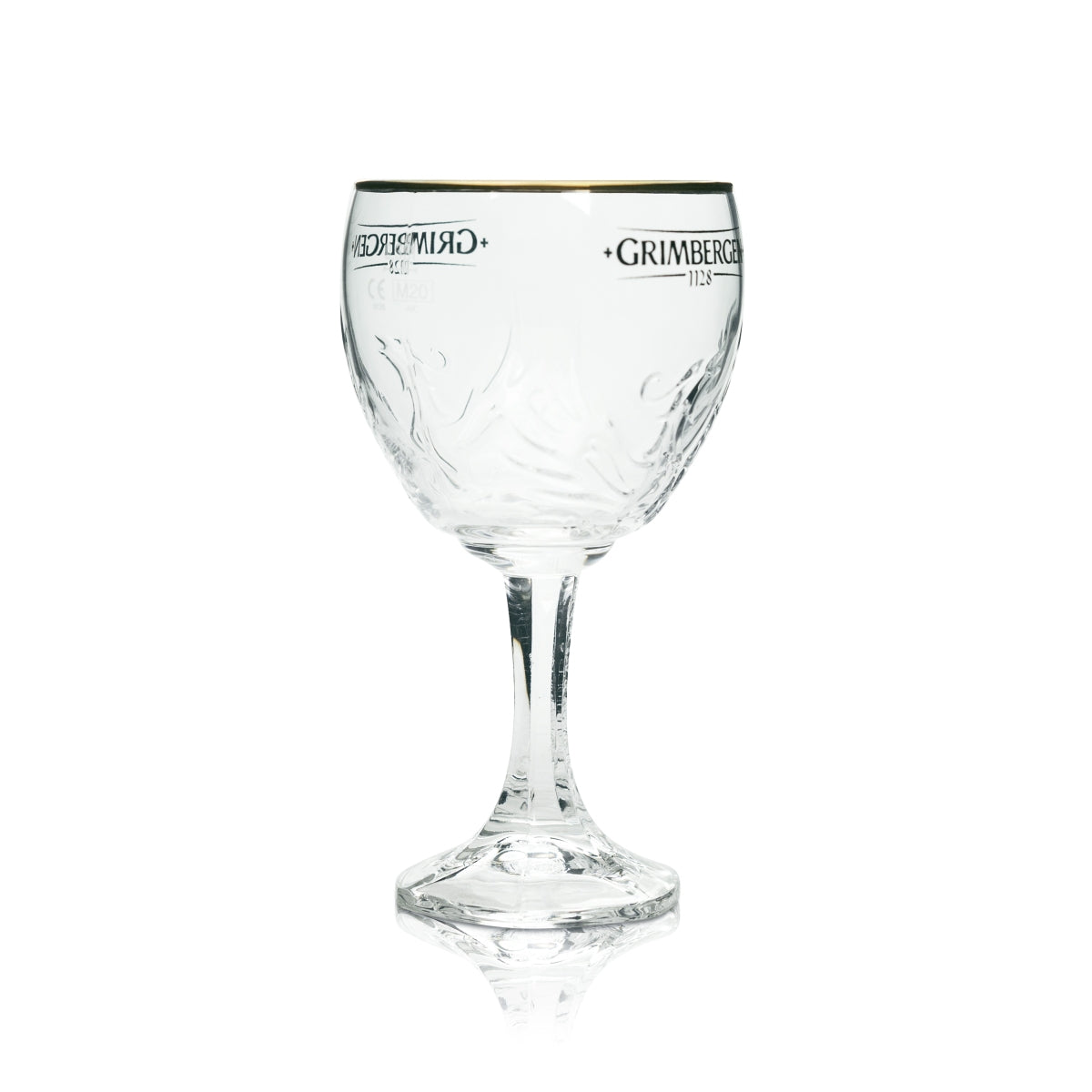 6 bicchieri Grimbergen da 0,33 l, forma a calice Phoenix, bordo dorato, bicchieri Gastro Beer – Vista 2