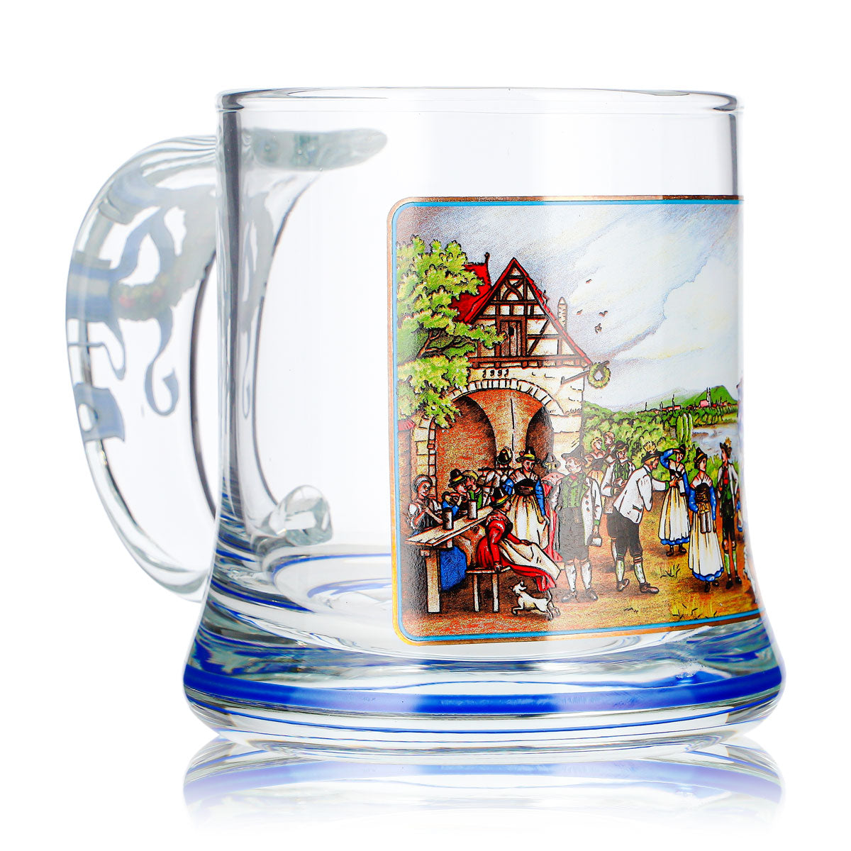 Bicchiere da birra Grünwald da 0,7 l, boccale "Krug", "Bayrisches Dorf", boccale da birra "Seidel", boccale da birra "Maßkrug" – Vista 2