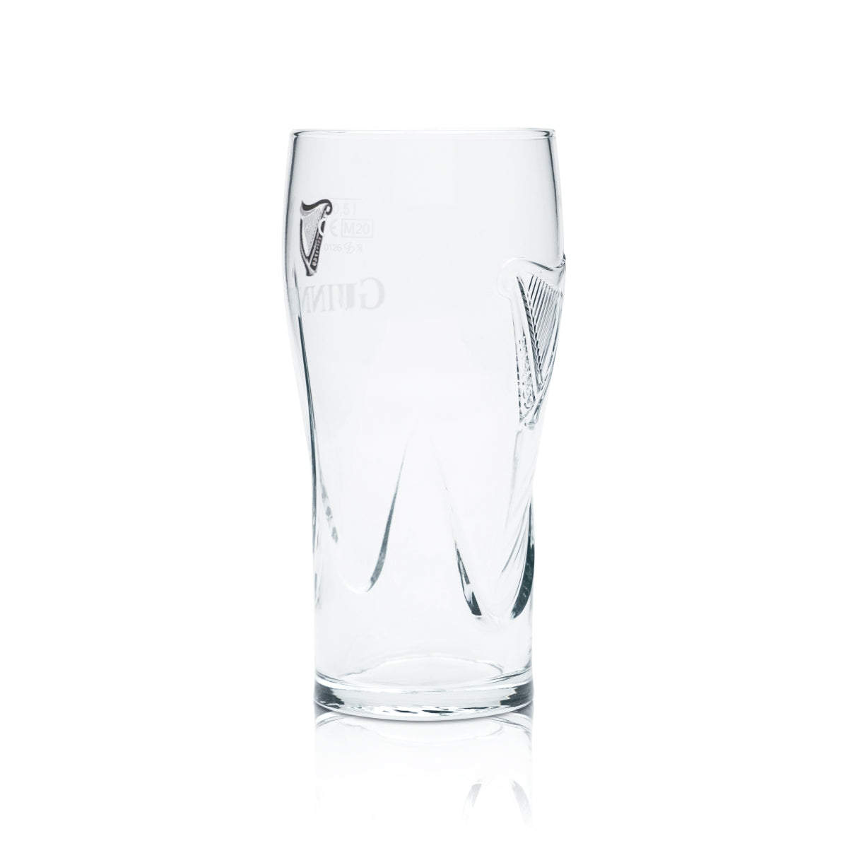 Set da 6 bicchieri Guinness da 0,5 l, bicchiere da pinta Gravity con rilievo a forma di arpa, Stout Irish – Vista 4