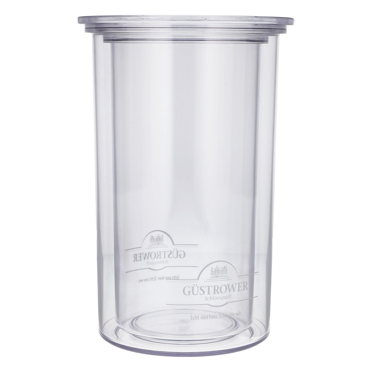 Güstrower Schlossquell  Raffredda bottiglie in acrilico a doppia parete  0,7 l / 1,0 l