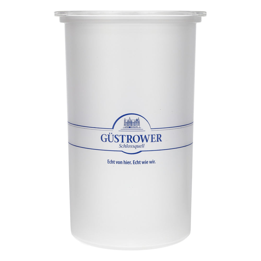 Güstrower Schlossquell Acqua Raffredda bottiglie Vetro opaco Logo blu