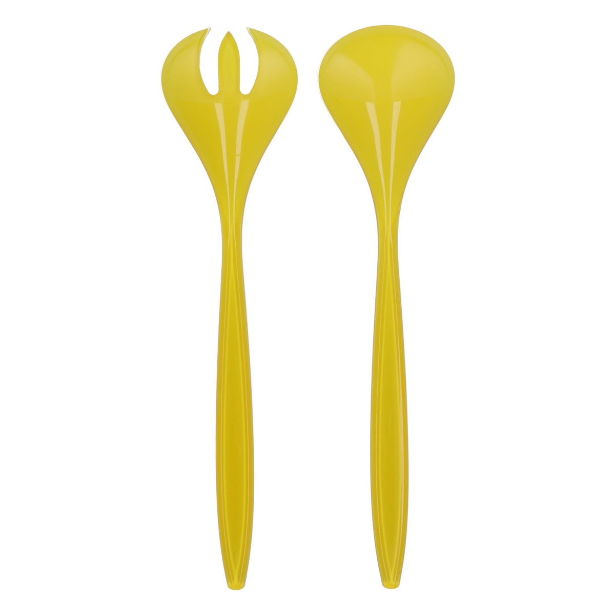 Posate da insalata Guzzini "Vintage" giallo/bianco 27,5 cm - Posate di design in plastica – Vista 3