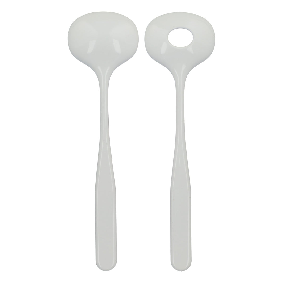 Posate da insalata Guzzini "Vintage" rosse/bianche in plastica, set da 2 pezzi – Vista 3