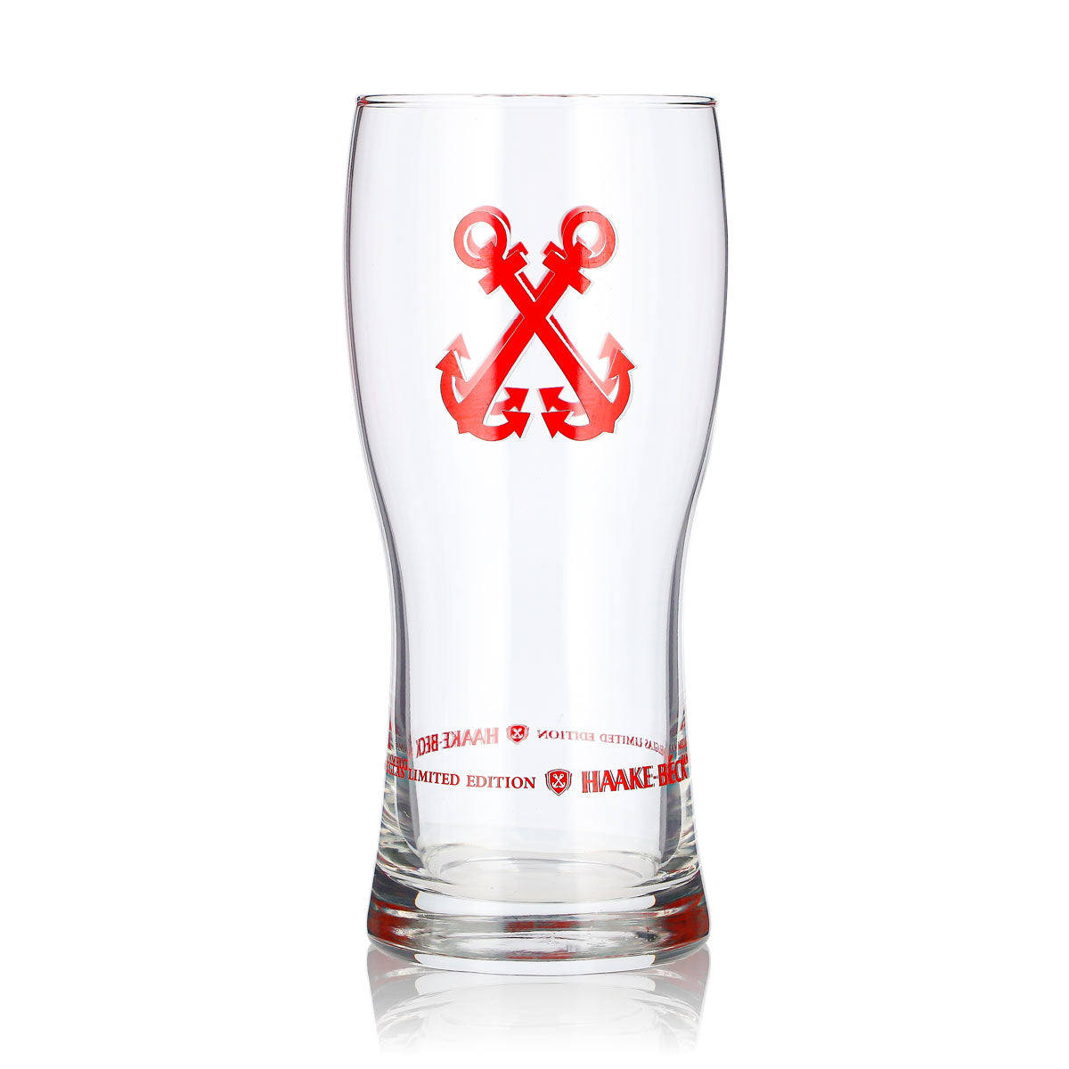 Bicchiere da birra Haake Beck da 0,38 l con logo rosso, bicchiere da collezione in edizione limitata (3) Anker