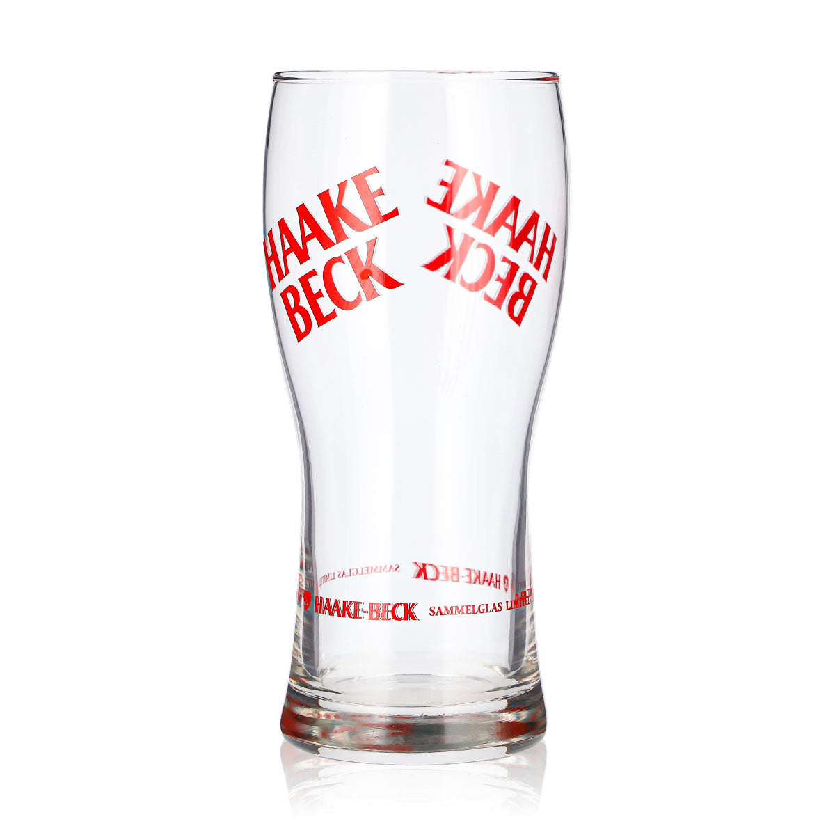 Bicchiere da birra Haake Beck da 0,38 l con logo rosso, bicchiere da collezione in edizione limitata (2) Hacke – Vista 3