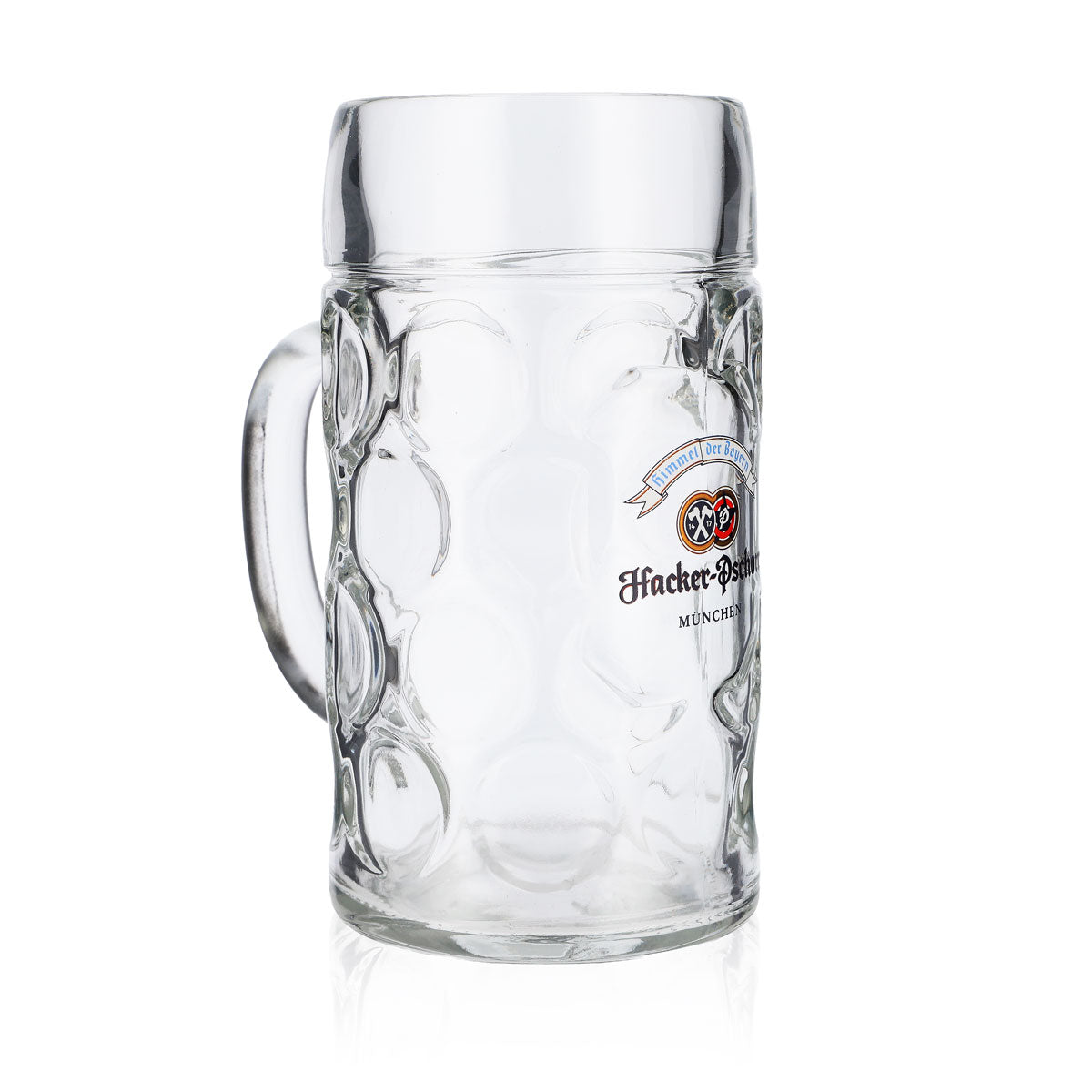 Bicchiere da birra Hacker Pschorr 1 l, boccale da birra, bicchiere da birra, boccale da birra con piccolo logo Monaco di Baviera – Vista 2