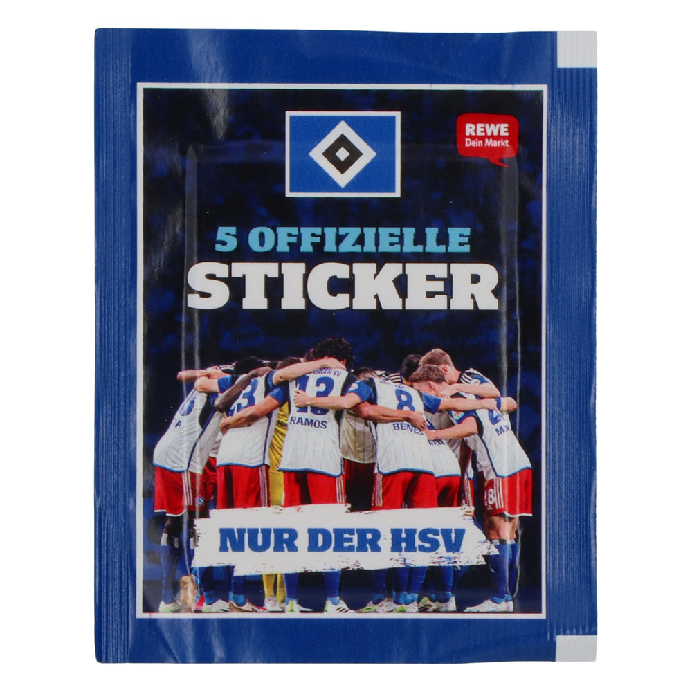 Hamburger SV Sticker Star 5 pacchetti di figurine REWE "Nur der HSV" 2024