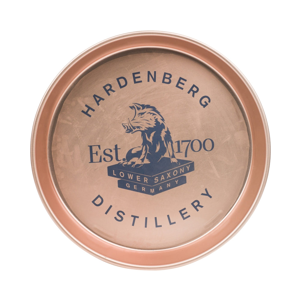 Hardenberg Vassoio 35 cm Vassoio di servizio in metallo Cameriere Gastronomia Bicchieri Rame Bar