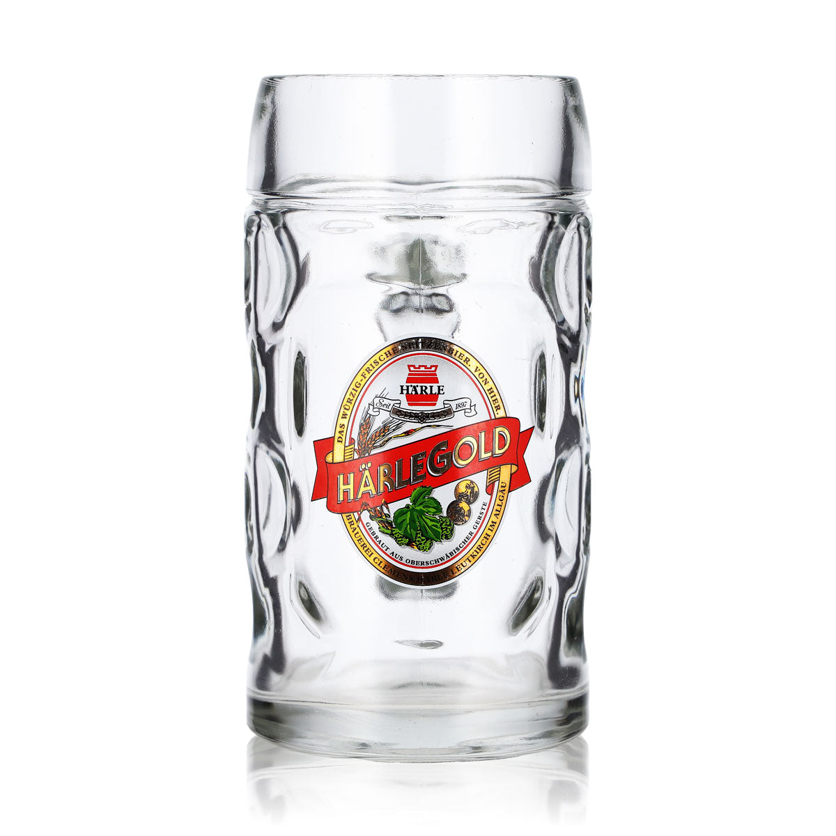 Bicchiere da birra Härle Gold da 0,5 l, forma a boccale